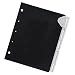 Master Catalog Rack Index Set, Ideal for Protecting and Organizing Materials in Catalog Racks, Black/Silver (MATB6125M)