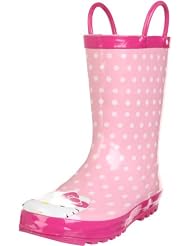 Western Chief Hello Kitty Polka Dotted Cutie Rain Boot (Toddler/Little 