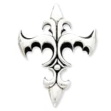 Sterling Silver Antiqued Gothic Pendant