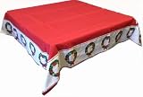 Poinsettia Red Christmas Tablecloth