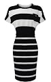 Block Stripe Knit Dress