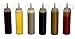 (6pk) 14 oz Plastic Squeeze Squirt Condiment Bottles with Twist On Cap Lids - top dispensers for ketchup mustard mayo hot sauces olive oil - bulk clear bpa free bbq set