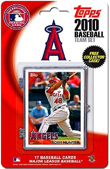Topps MLB Baseball Cards 2010 Los Angeles Angels 17 Card Team Set Includes Exclusive Card!