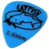 Produkt-Bild: Catfish Texacs Plektrum / 12er Set / 0.50 mm Nylon / matt & griffig / blau