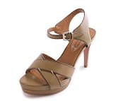 Elie Tahari Women's Trishella Platform Sandal in Khaki