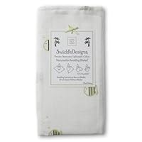 SwaddleDesigns Lightweight Marquisette Swaddling Blanket - Kiwi Striped Fish