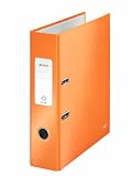 Produkt-Bild: Leitz 10050044 Ordner Standard WOW 180&deg;, mit Schlitzen, A4, breit, orange metallic
