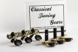 Gold and Black Classical Guitar Tuners Black Knobs