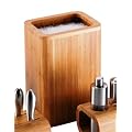 Richardson Sheffield Universal Bamboo Knife Block with Plastic Spheres