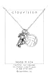 Clayvision Volleyball Girl w/Color Volleyball Charm on a Necklace