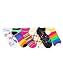XOXO "Artist Canvas" 6-Pack Low-Cut Socks (Sizes 9 - 11) - colors as shown, 9 - 11