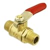 Premium 1/4" Air Ball Valve - Solid Brass Male/Male