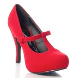 Qupid 'Trench-08' Mary-Jane Pumps