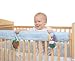 Easy Teether Crib Rail Cover Blue