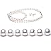 AugustinaJewelry Freshwater Cultured 18 Inches 1-Strand 6.5-7mm White Pearl Necklace & 6.5-7mm White Pearl Earrings with 14/20 yellow-gold-filled Mount