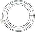 Wire Wreath Frame 12"-Green