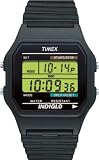 Timex Men's T75961 Black Resin Quartz Watch with Digital Dial