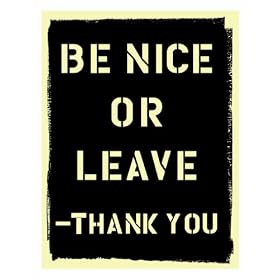 Buy Blue Q Be Nice or Leave Magnet by Blue Q
