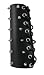 Black Leather Spiked Lace-Up Gauntlet Wristband Bracer