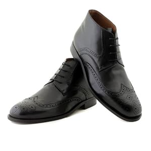 NOHARM Black Brogue Vegan Boots NOHR1966