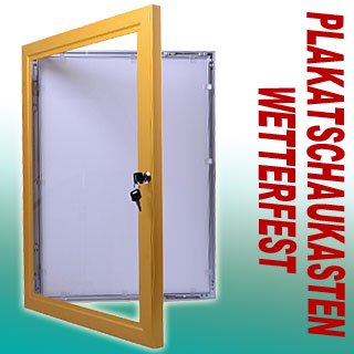 Plakatschaukasten Schaukasten Wetterfest Gold A0 16GD