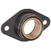 Spyraflo BFM-750-B Self-Aligning, SAE-840 Oil Impregnated Bronze Bearing With 2-Bolt Hole, 3/4" Inner-Diameter Steel Flange