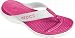crocs Women's Capri Thong,White/Fuchsia,4 M