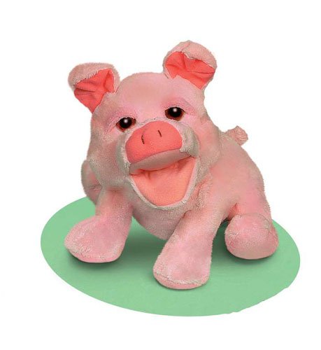 Childrens Toyshop  Toys : Plush Pia Pig Puppet 11"