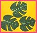 12 Tropical leaves -luau party decorations