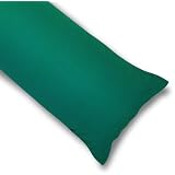 Cotton Body Pillow Cover, Dart Green