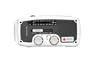 Et�n American Red Cross ARCFR160W Microlink Self-Powered AM/FM/NOAA Weather Radio with Flashlight, Solar Power and Cell Phone Charger (White)
