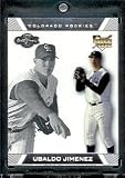 2007 Topps Co-Signers #99 Ubaldo Jimenez Colorado Rockies Baseball Card - Mint Condition - In Protective Display Case !
