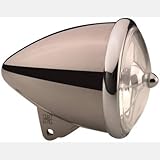 Headwinds 1-5300CBBA 5-3/4 Standard Rocket Headlight Black Nickel & Chrome Chrome Plated for Harley-Davidson