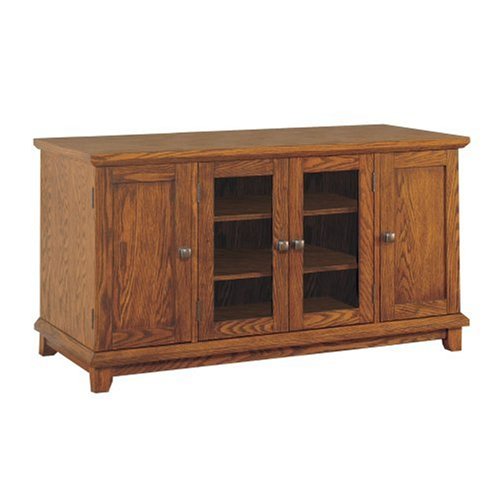 Powell 52-Inch TV and Video Console, Antique Oak