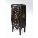 Six Drawer Jewelry Armoire in Black