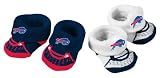 Buffalo Bills Infant / Baby 2 Pair Booties Set 0-3 Months