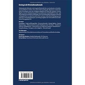Einstieg in die Wirtschaftsmathematik (Studienbücher Wirtschaftsmathematik)