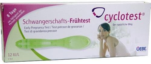 Cyclotest Early Pregnancy Test - Quality Mid Stream Test For Use 8 Days Before Your Period Is Due