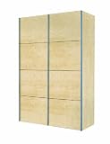 Solutions 49100-033 Schwebet&uuml;renschrank 150 x 216 x 68 cm / Ahorn Nachbildung