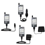 Gomadic for the PalmOne palm Treo 600 - Road Warrior Kit for the PalmOne Treo 600 includes a Car & Wall Charger AND USB cable AND Battery Extender - Gomadic Brand w/ TipExchange Technology