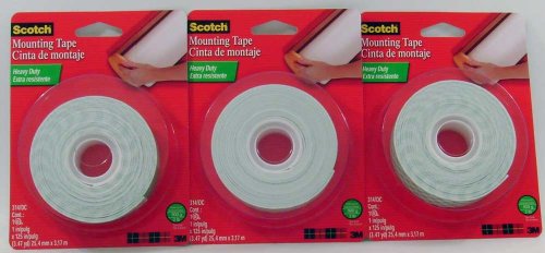 Scotch 3M Mounting Tape 314DC 1x125 3 Pack FREE SHIPPING