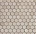 Crema Marfil 1" Hexagon Mosaic Tumbled and Honed
