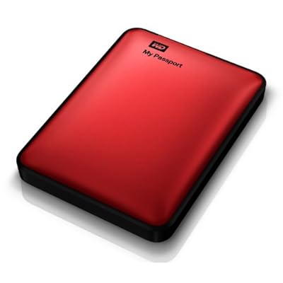 WD My Passport 1TB Portable External Hard Drive Storage USB 3.0 Red (WDBBEP0010BRD-NESN)