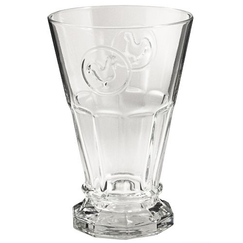 Euro Style Retro Rooster Beverage Glasses Set of 6