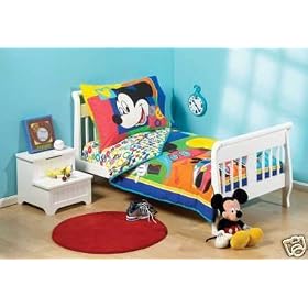 Mickey Mouse Clubhouse 4 Piece Toddler Bed Set