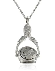 1928 Jewelry Rotating Trio Locket Necklace, 30"