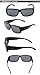 DUCO Unisex Wear Over Prescription Glasses Rx Glasses Polarized Sunglasses 8956 (Black Frame Gray Lens)