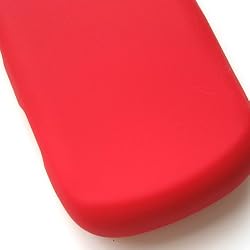 Samsung Instinct S30 M810 Soft Rubber Silicone Skin Case Red