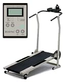 Biosync Foldable Manual Treadmill w/ 3 position incline, Exercise Computer & Water Bottle
