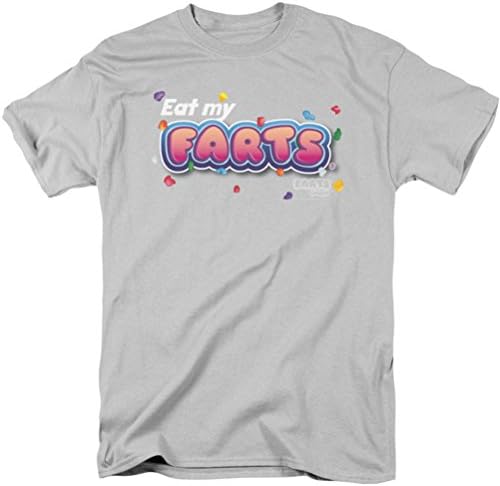 Farts Candy - Mens Eat My Farts T-Shirt, Size: Small, Color: Silver